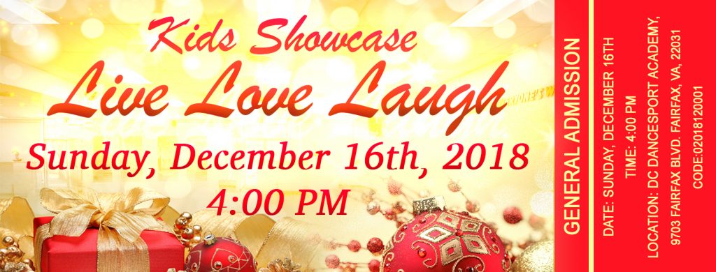 Kids Showcase Tickets at DC DanceSport Academy