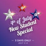 New Student Holiday Special – 3 Days Only!