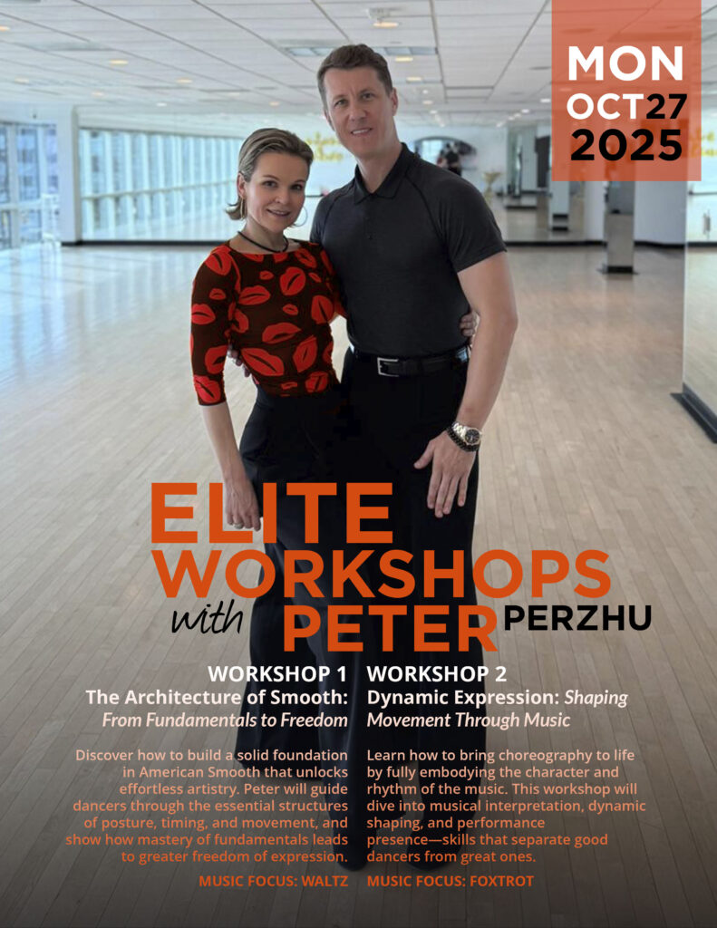 Am. Smooth Workshops with Peter Perzhu on Monday, October 27, 2025 at DC DanceSport Academy