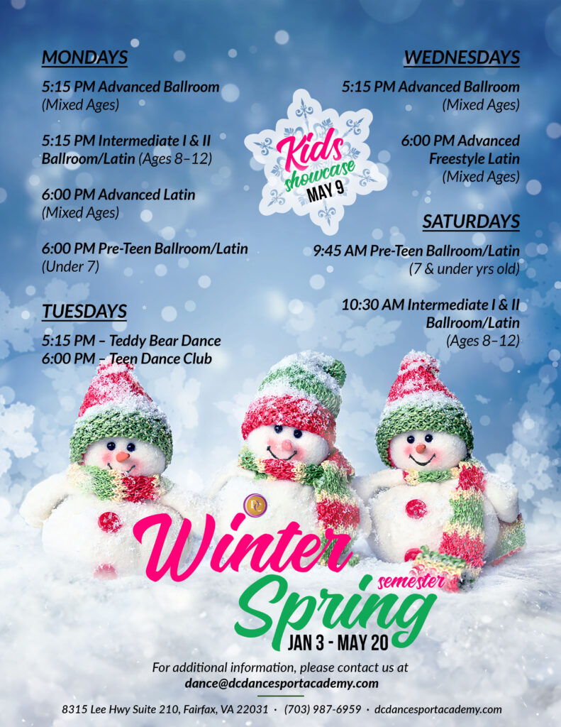 DC DanceSport Academy - Kids Winter/Spring Dance Semester - January 3-May 20, 2026
