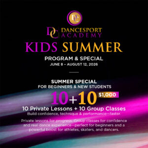 Kids Summer Dance Program in Fairfax, VA (2026) + 10+10 Special at DC DanceSport Academy